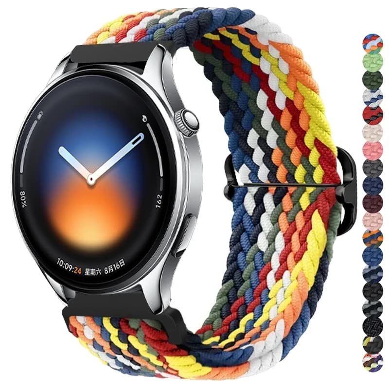 Anello singolo intrecciato per Xiaomi Watch 5 SmartWatch cinturino sportivo in nylon da 22 mm per Xiaomi Watch S4/2 Pro/S3 S2 S1/Mi Color 2/S1Pro/Active