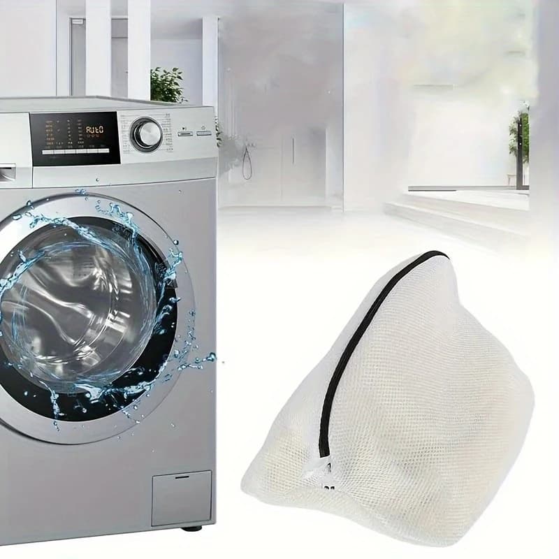 Mesh Laundry Washing Bag With Zipper Reusable Delicates Bra Lingerie Socks Protector Net Pouch For Washing Machine Clothes Care