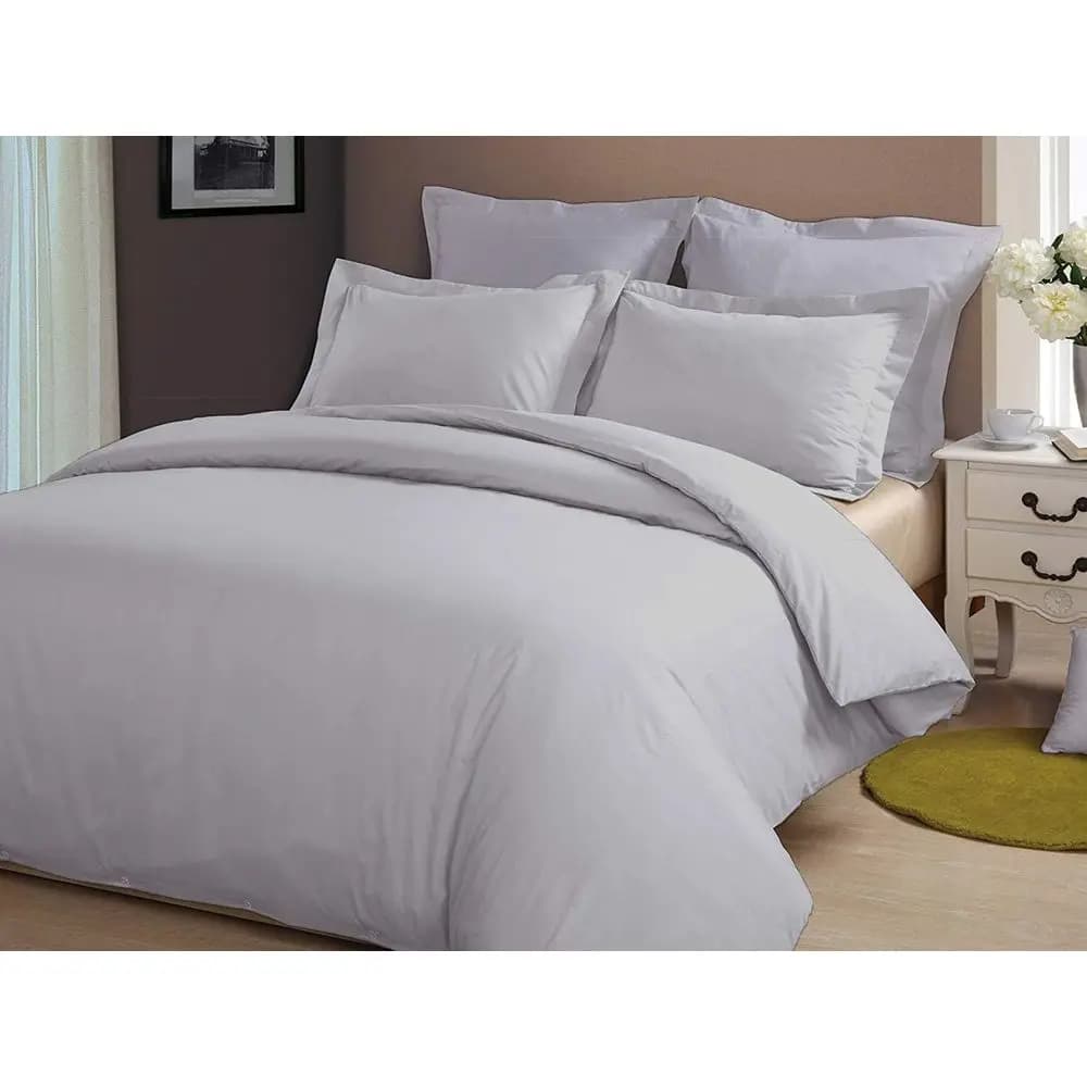 Set copripiumino 7 pezzi 1000 Thread Count (set lenzuola 4 pezzi con angoli profondi 25 cm + set copripiumino 3 pezzi) 100% cotone egiziano - (-Quee
