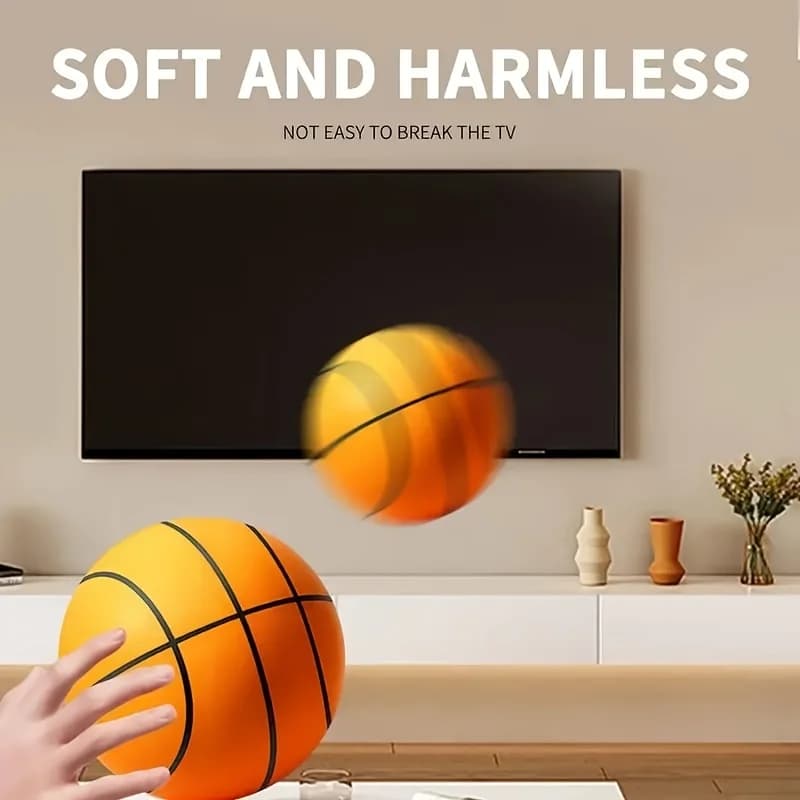 1 pack of silent foam basketballs, ideal for indoor and outdoor games, beach fun and team competitions. Made of non-toxic Eva material, suitable for children to use. Bright colors, perfect as a gift for Christmas, Thanksgiving and Halloween