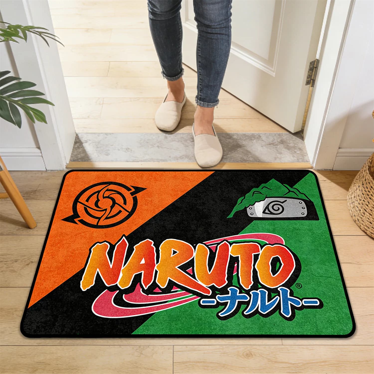 Naruto Decorative Mat, Ninja Symbol Preferred by Soul Fans, Decorative Carpet for Entrance, Soul Passion Accessories