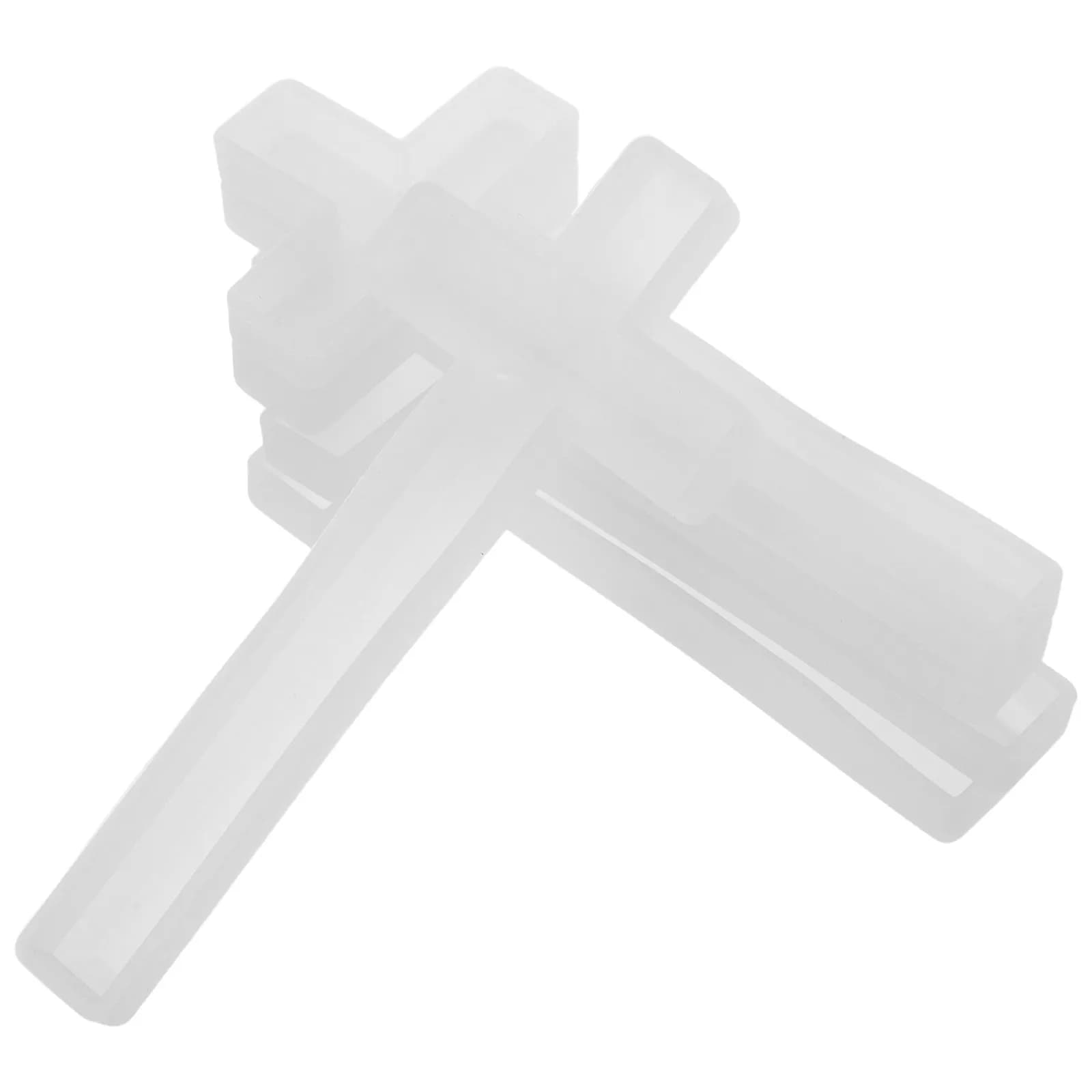 Set di 5 Stampi in Silicone a Forma di Croce - Stampi da 5 Pollici per Crocifissi in Resina, Gioielli, Collane, Ciondoli, Cera Profumata, Deodoranti per Auto