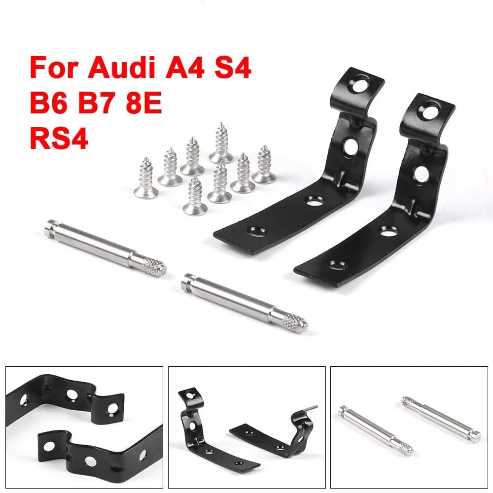 1set Portaoggetti Coperchio Cerniera Avviata Riparazione Kit di Fissaggio Staffe per Audi A4 S4 RS4 B6 B7 8E per Seat Exeo/ST 3R5 Ricambi Auto