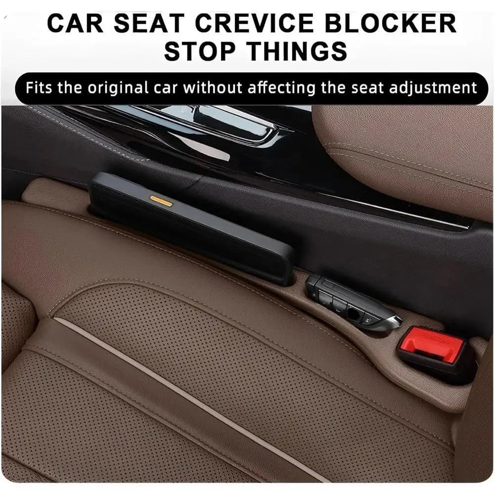 2 pezzi di riempimento per seggiolino auto, flessibile, per console centrale, striscia di riempimento per fessure, riempitivo laterale per sedile con foro espandibile