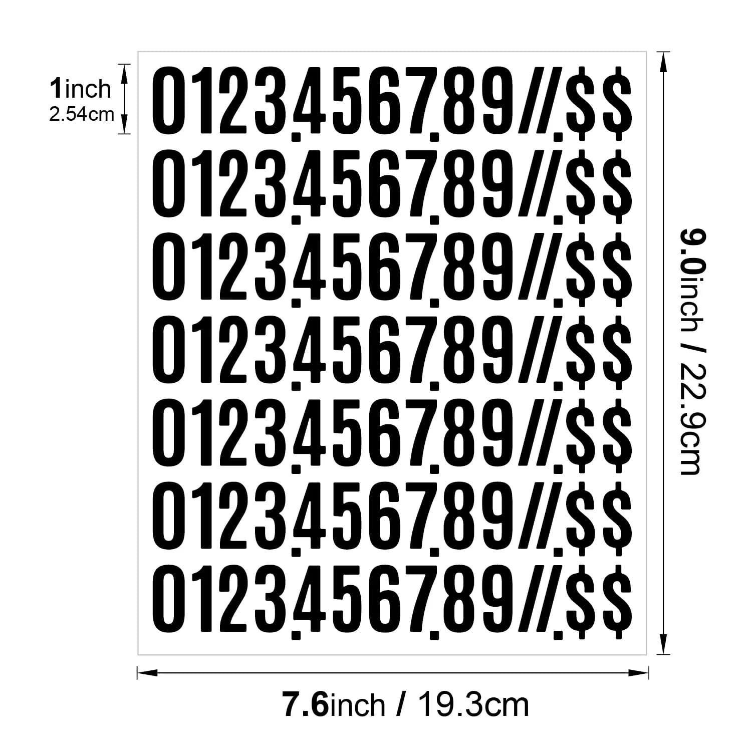 Adesivi Numerici Impermeabili da 1 Pollice, Autoadesivi, Fustellati per Quaderni, Agende, Scaffali, Identificazione Contenitori, Vendita all'Ingrosso