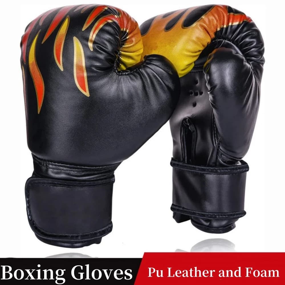 1 paio di punzonatura allenamento allenamento combattimento guanti da esercizio adulti guanti da boxe in pelle donna/uomo treno guanto da palestra protezione per le mani