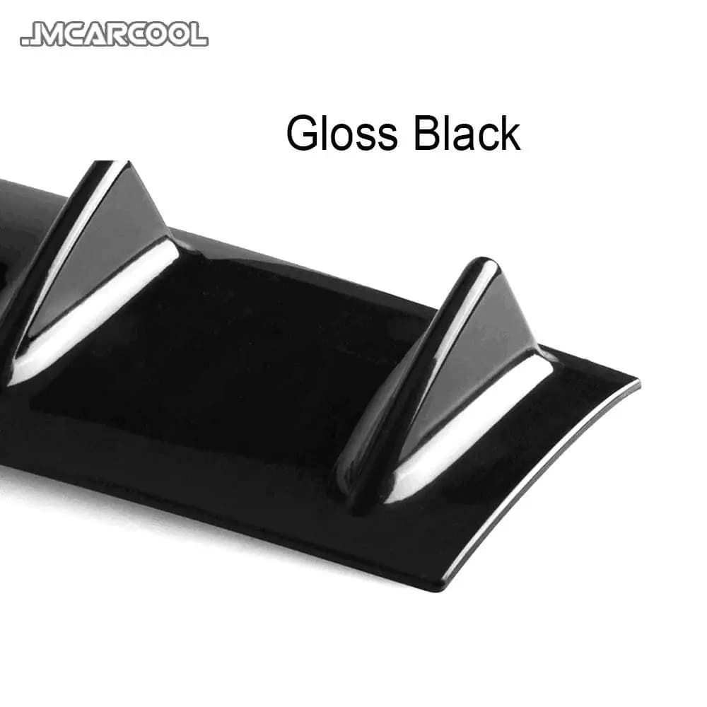 ABS Gloss Black Car Accessorise Rear Bumper Lip Diffuser Covers Spoiler Shark Style For BMW For Audi For VW Passat CC Golf 7