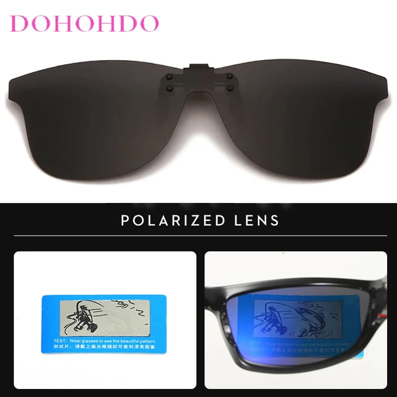 Occhiali da Sole Polarizzati Fotocromatici Antiabbagliamento con Visione Notturna 2026, Clip-on Ribaltabile per Uomo e Donna, Lenti Sportive per la Guida, Protezione UV400
