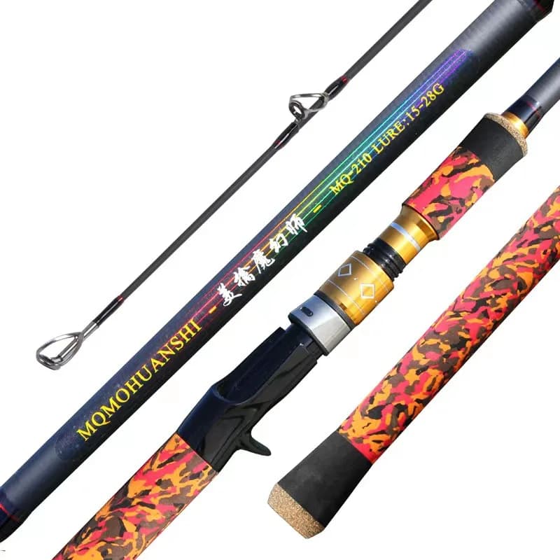 ZZ288 XH Diametro Punta Canna da Pesca in Fibra di Carbonio 3mm, 2 Sezioni, Impugnatura a Pistola, 50-80 # Esca Dura 80-400g PE N. 3-8