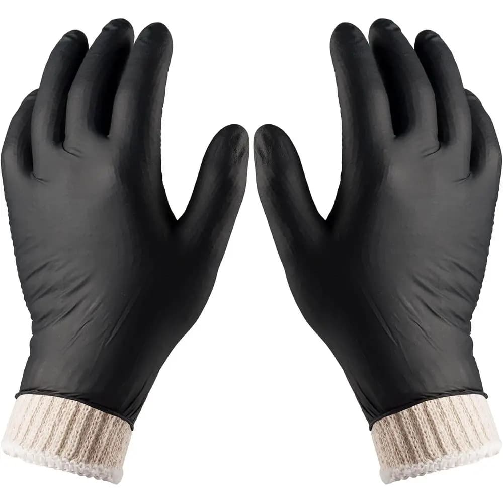 Guanti da BBQ in cotone lavabili con 4 guanti interno e 100 guanti monouso