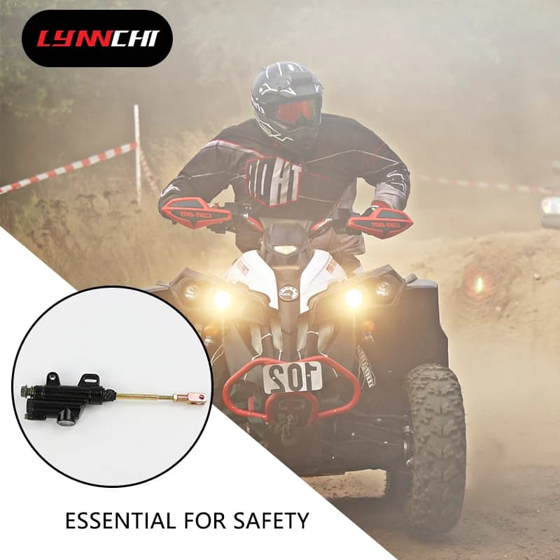 LYNNCHI Parti Del Motociclo Piede Idraulico Pompa Cilindro Maestro del Freno Posteriore Per 110cc 125cc 150cc 250cc Dirt Pit Bike ATV Off Road