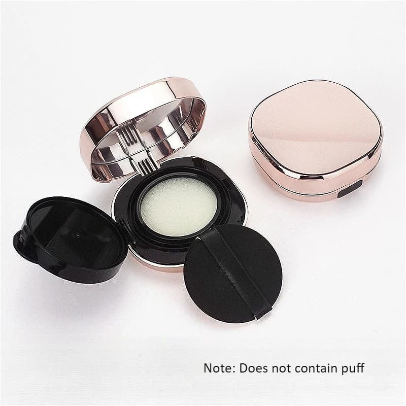 10 pieces 15 g compact square pillow plated pink gold, BB Cream concealer case for makeup packing