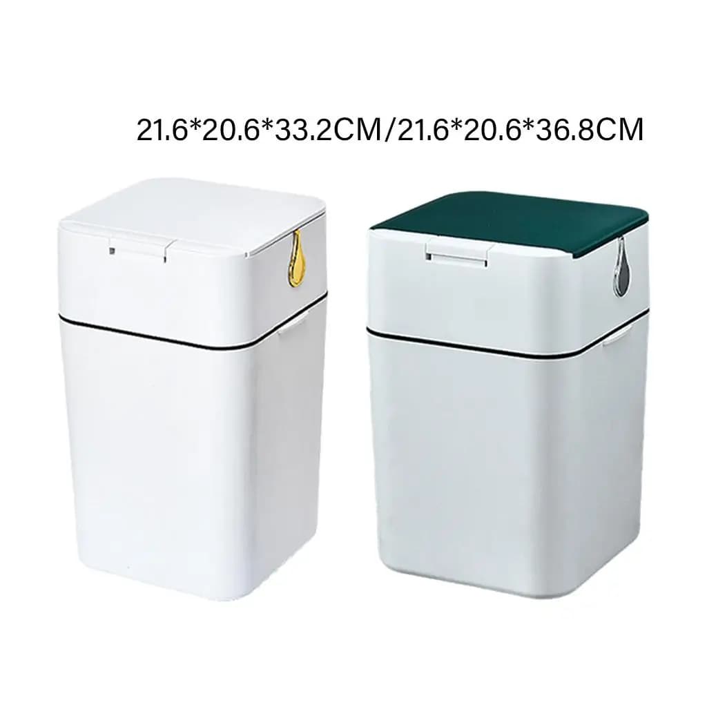 Cestino per Rifiuti con Coperchio a Pressione, Design Moderno e Creativo per Bagno, Stanza dei Bambini, Ufficio, Soggiorno