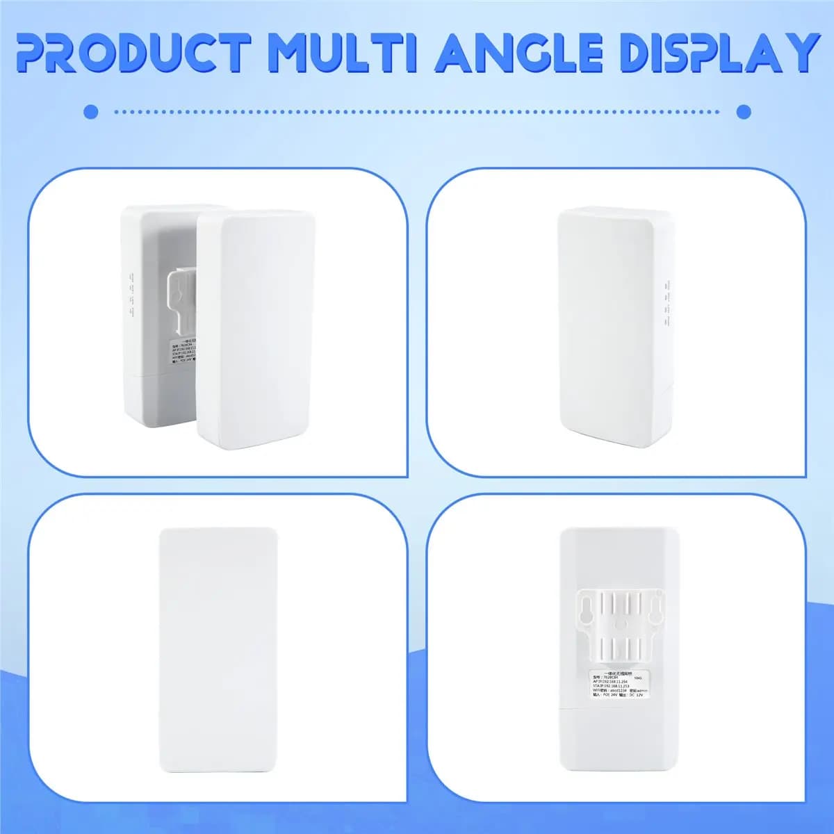 A49T Outdoor WIFI Router Wireless Bridge 2.4G Wifi Repeater 300Mbps Point to Point Wifi Signal Amplifier Range 1KM EU Plug