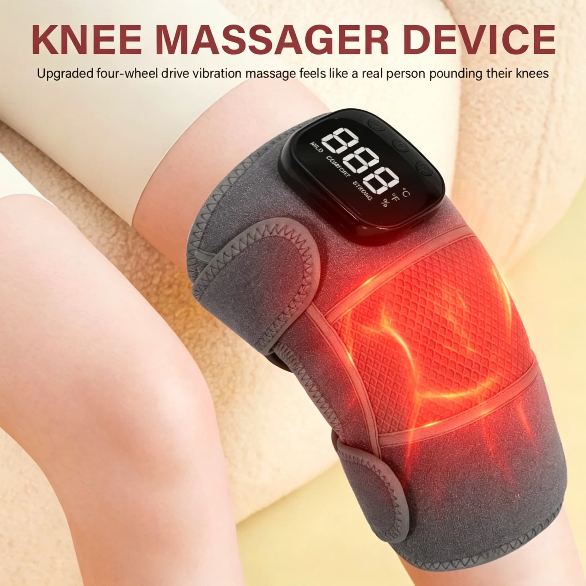3 in 1 Cordless Knee Pad Knee Shoulder Massager Adjustable Vibration Leg Arm Joint Brace Muscle Relax Device Knee Wrap Machine