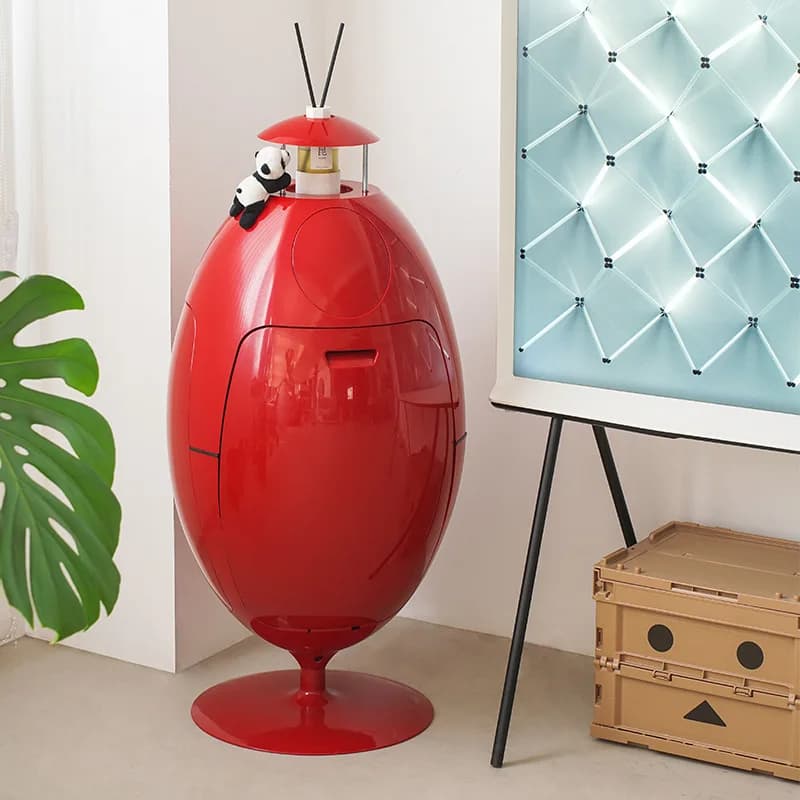 Rotatable Trash Can Household Living Room Kitchen Trash Bin Pressing Type Anti Odor Litter Bins Large Luxury Design Waste Bin