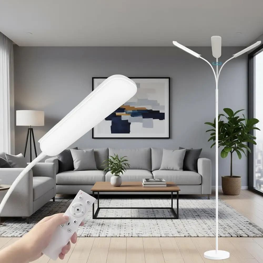18W 1800LM Land Lamps for Living Room and Bedroom, Remotely Dimmable and Compatible with Intelligent Grip
