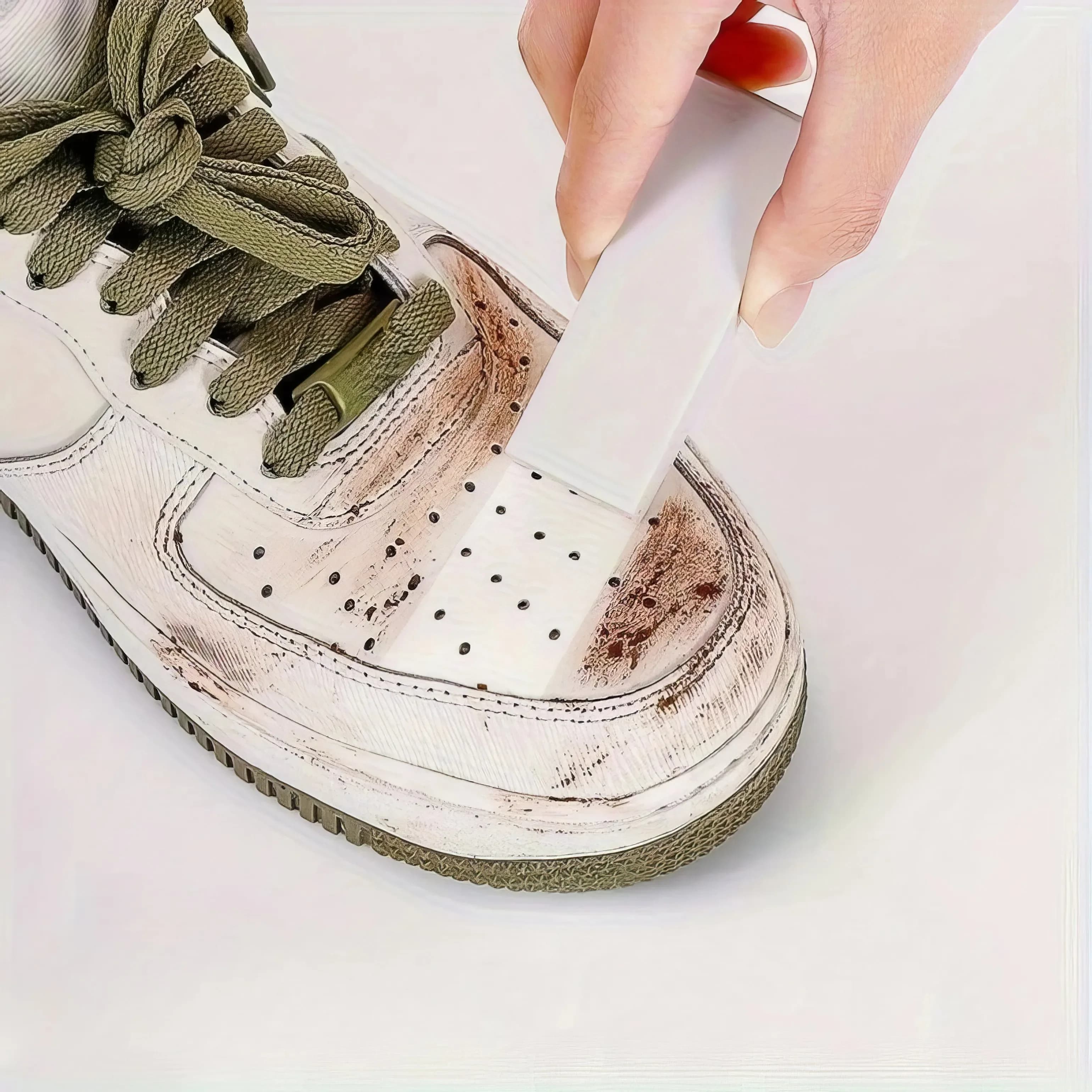Gomma detergente per scarpe mini, 1 pezzo – Delicata ed efficace per rimuovere graffi e segni su pelle e tela