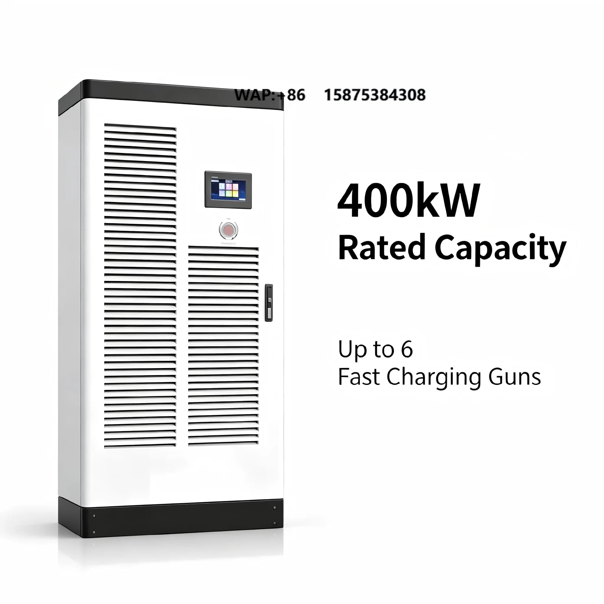 Nuova Stazione di Ricarica Rapida DC per Veicoli Elettrici da 400kW, Commerciale con 6 Connettori, Raffreddamento ad Aria Forzata, 200-1000V, IP55