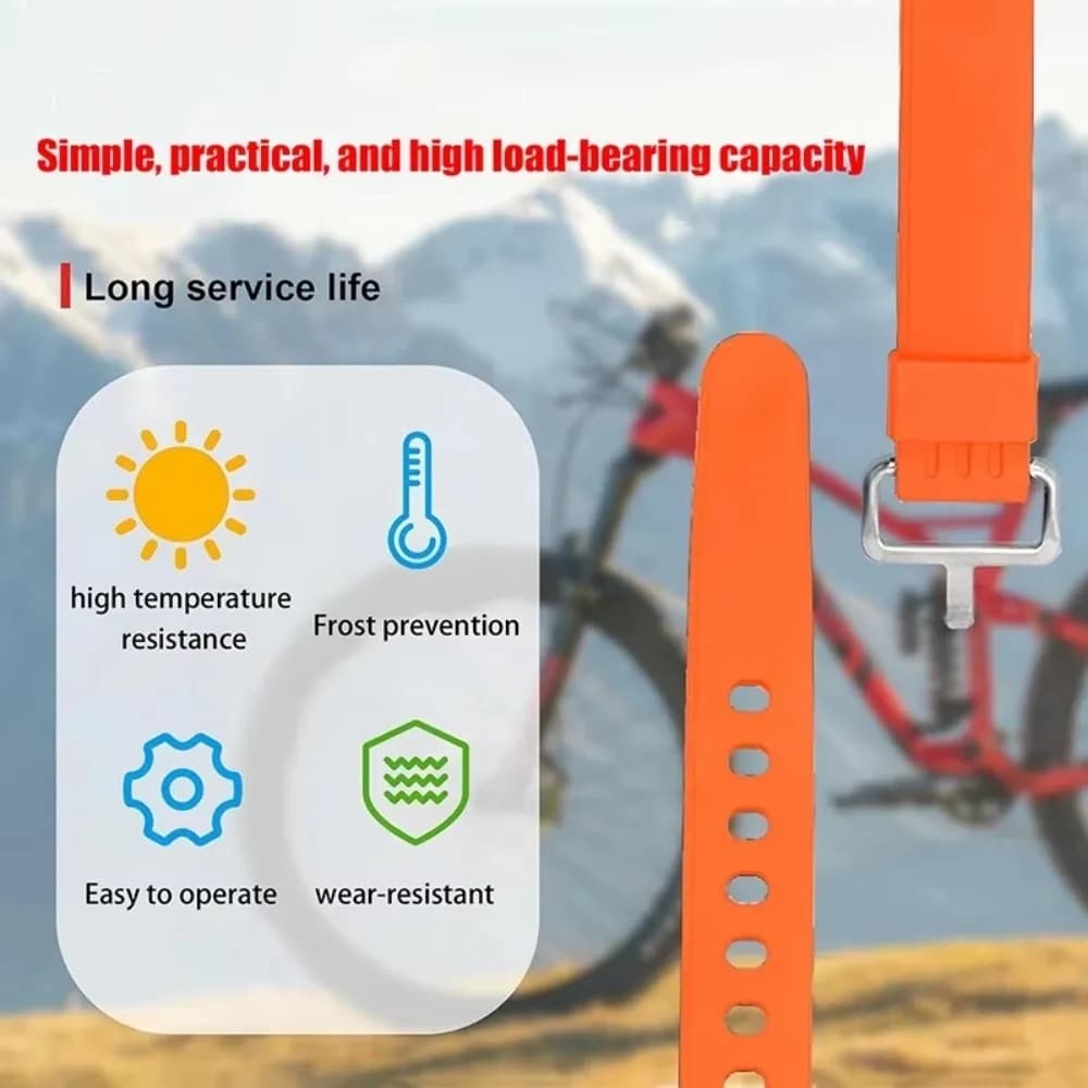 Cinghia di Tensione in Gomma con Fibbia Regolabile Riutilizzabile Cinghia di Fissaggio per Carichi in Silicone 35/45/55cm Cinghia Multiuso per Campeggio ed Escursionismo