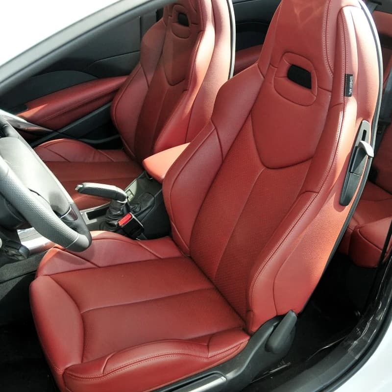 Coprisedili per Auto a 5 Posti Personalizzati per Peugeot 308 2008 - 2012, Set Completo Anteriore in Pelle Vegana
