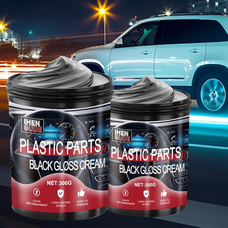 1 pezzo più grande capacità 300g cera lucidante per auto, kit di riparazione lucidatura interna universale, lucidatura interna e recupero lucidatura interna per il recupero lucidatura esterna e interna del veicolo, sedili in pelle, porta, paraurti, pasta ceretta lucidante per interni