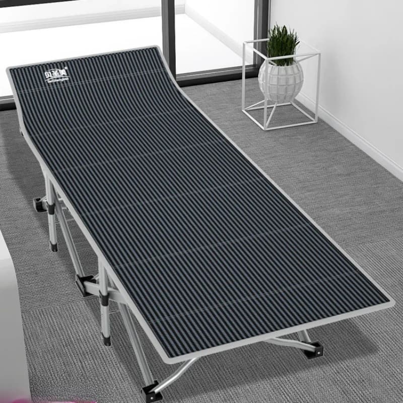Foldable camping cot with mattress and pillow Portable cot with carrying bag, perfect for office, home or camping