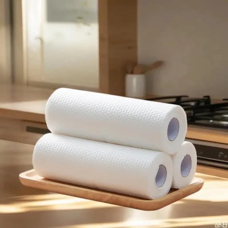 Panni da cucina usa e getta, spessi e riutilizzabili, per la pulizia domestica, strofinacci, panni non tessuti, salviette in tessuto, carta assorbente, pagliette abrasive