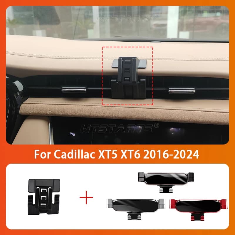 Supporto per telefono cellulare per auto per Cadillac XT5 XT6 16-24 GPS rotante a 360 gradi Supporto speciale per staffa di navigazione Accessori