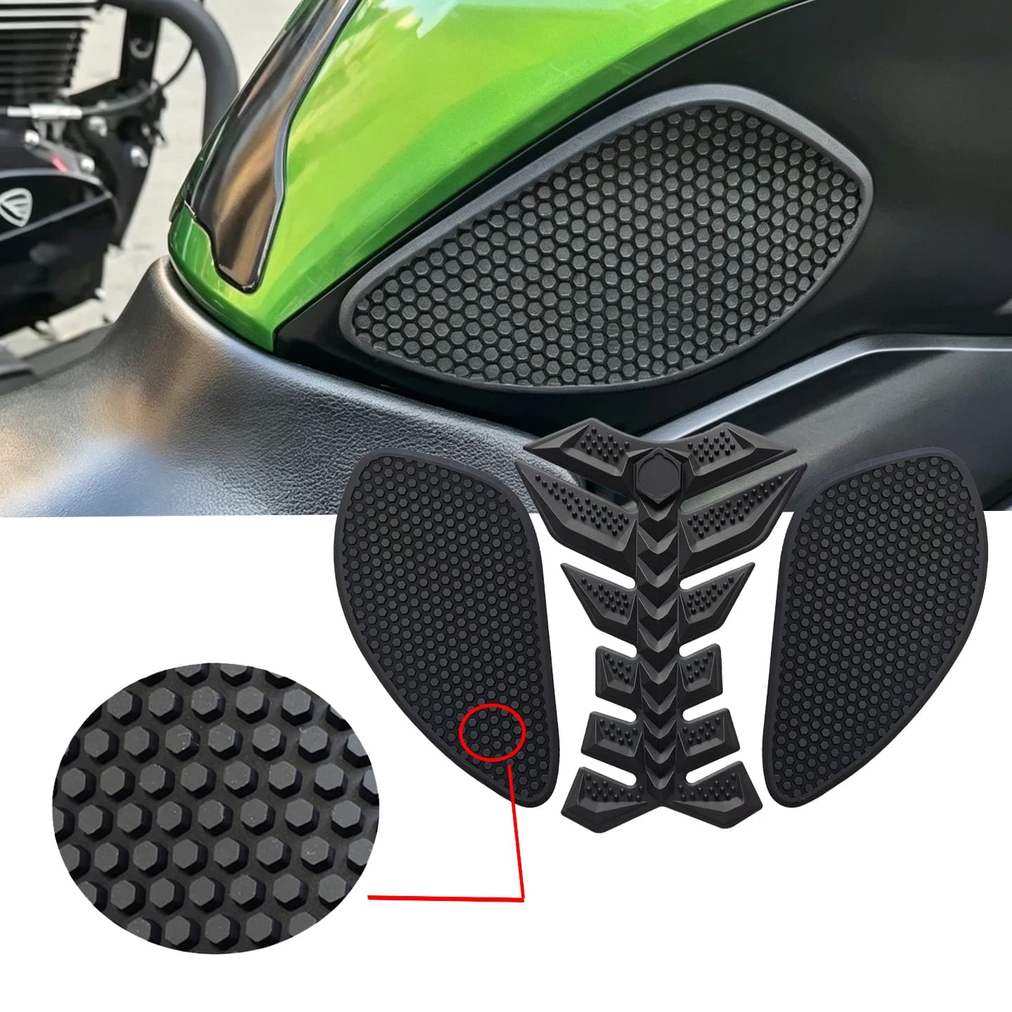 Motorcycle Protector Sticker Tank Traction Pad Knee Pad Side Stickers For KAWASAKI Ninja 250/300 Ninja300 VERSYS 650 VERSYS 1000