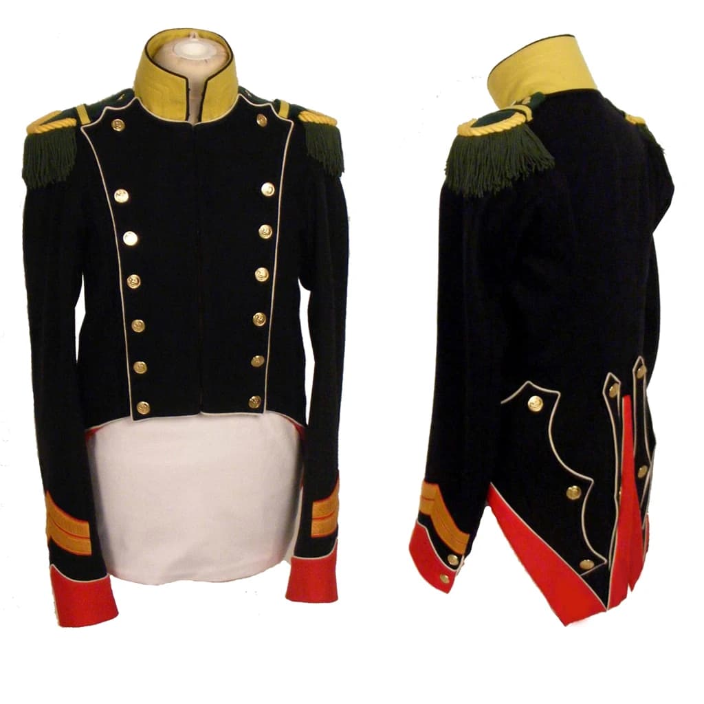 Costume da coaplay militare da uomo del 1815 del Hussar aziendale Giacca da ufficiale Napoleone Costumi di Halloween
