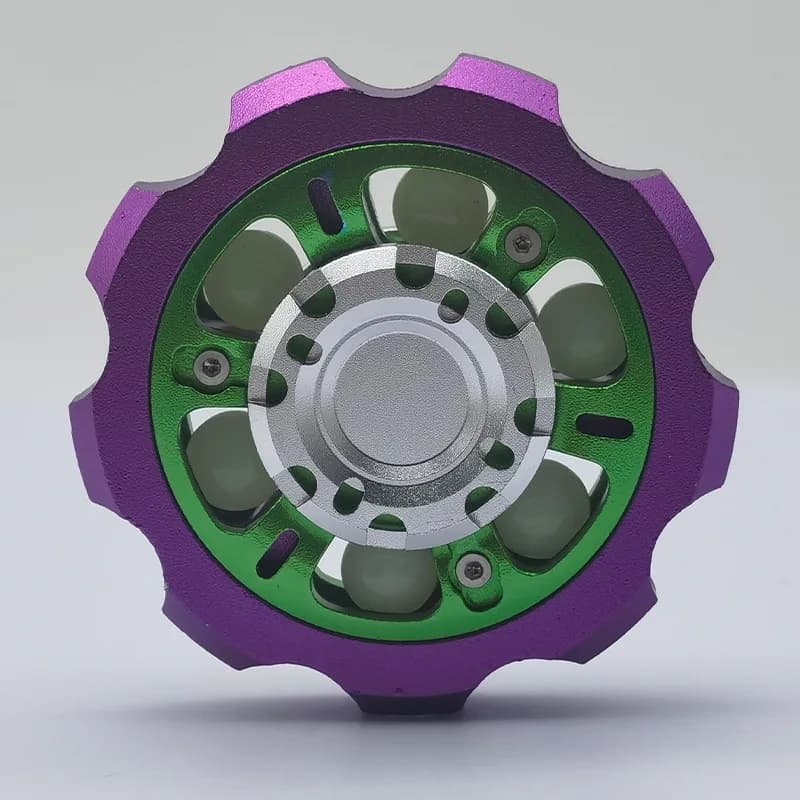 Fidget Spinner Giocattoli per ridurre lo stress EDC Punta del trottola in metallo Giroscopio Alleviare lo stress Anti stress per i bambini Alleviare l'ansia