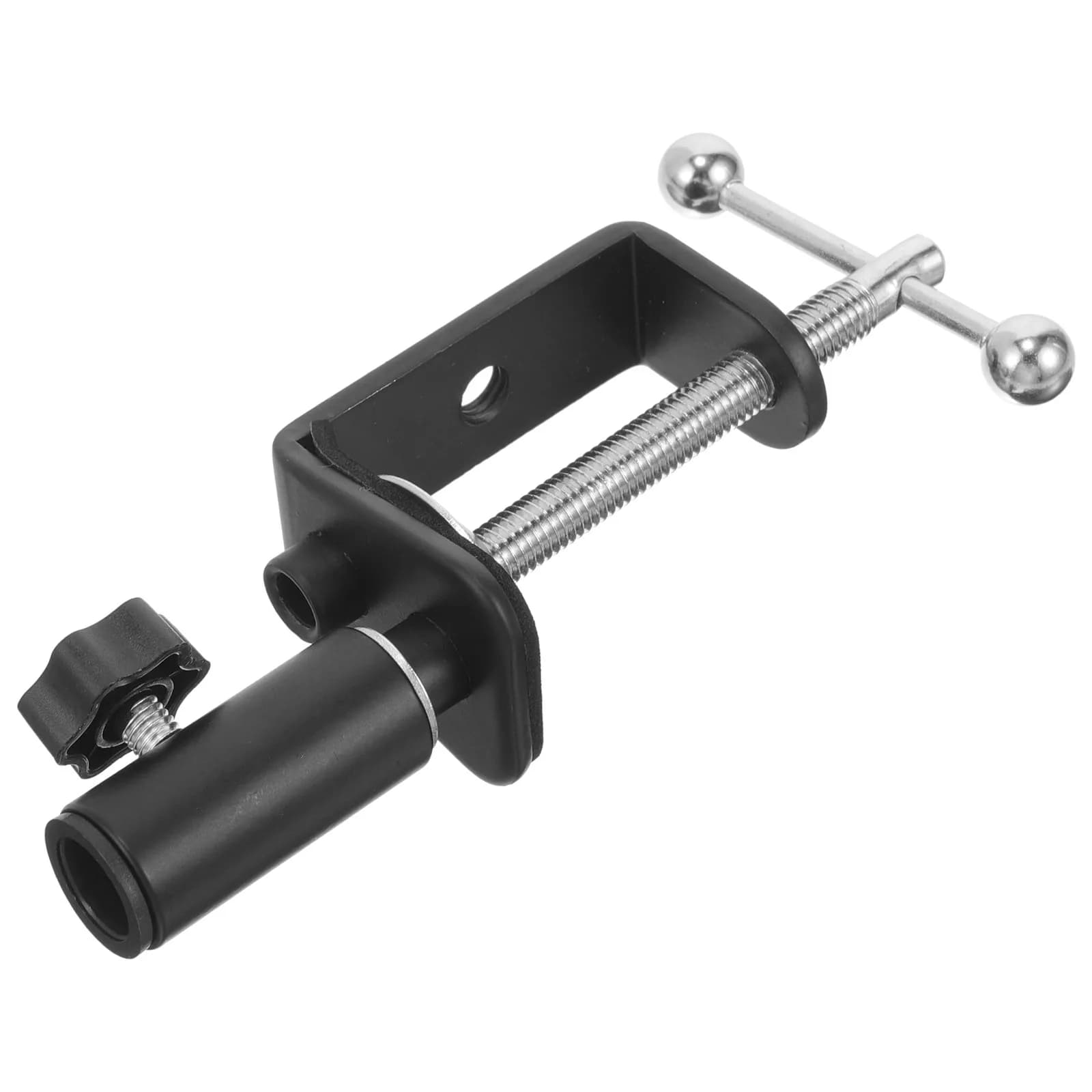 Morsetto a C universale per lampada da scrivania, microfono, clip da parete, supporto da tavolo, clip a C da tavolo, supporto per asta da tavolo, robusto con doppia impugnatura
