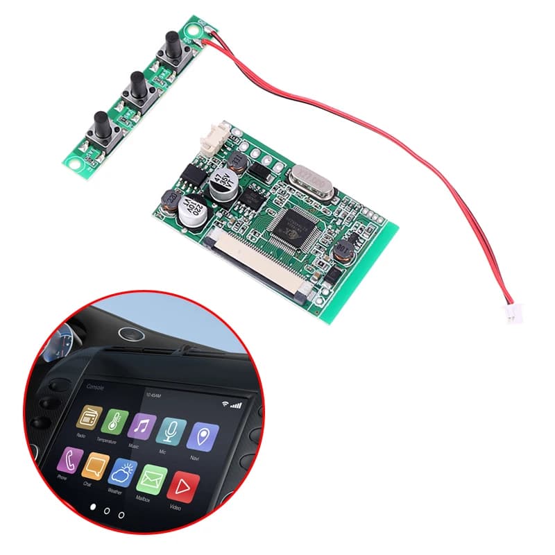 Kit modulo scheda driver display LCD da 4,3/5 pollici Monitor per cornice per foto digitale AV per auto multifunzione