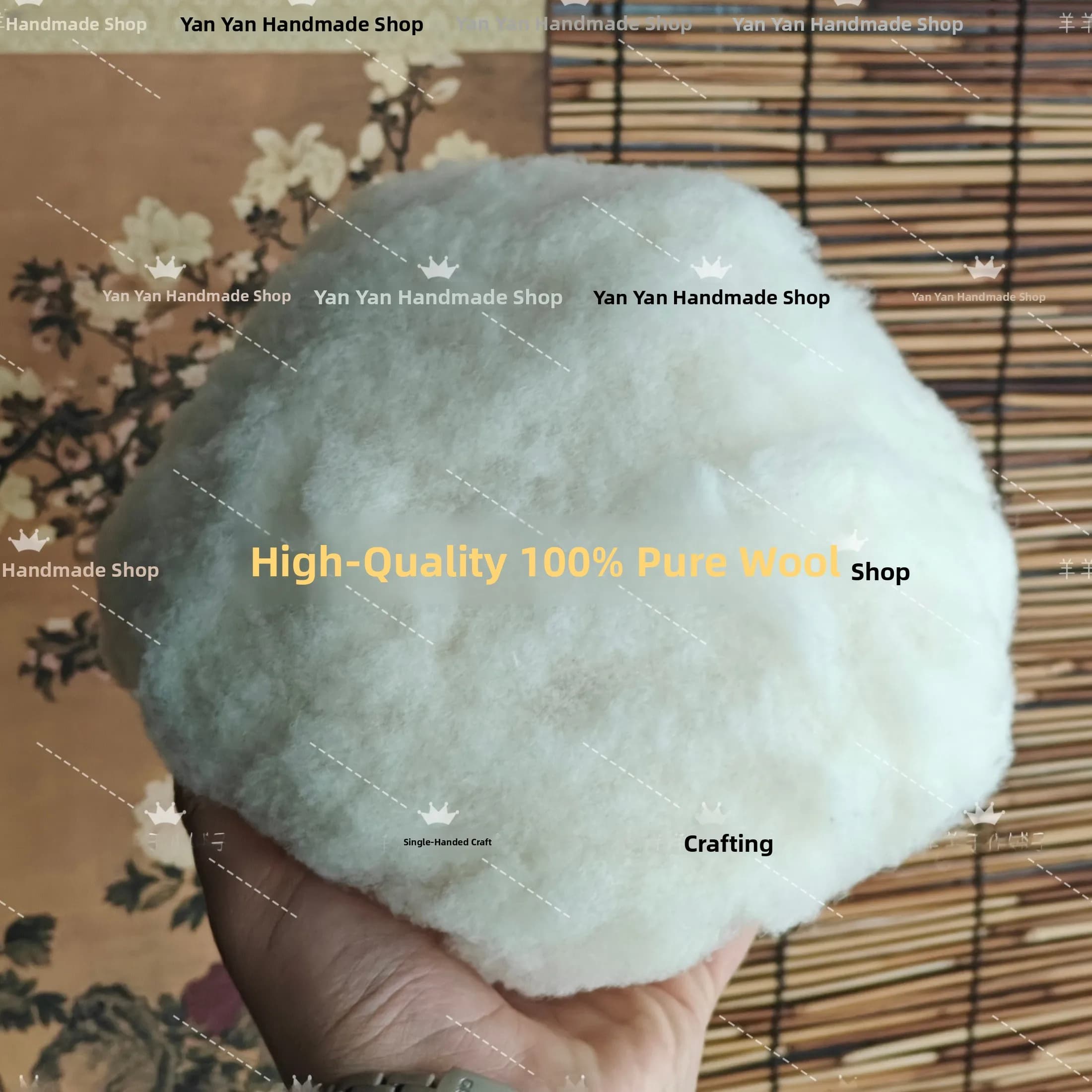 Handmade Wool Felt DIY Stamping Joy Base Filling Material Kit Beginner Wool Material for Home Fabric Sewing DIY