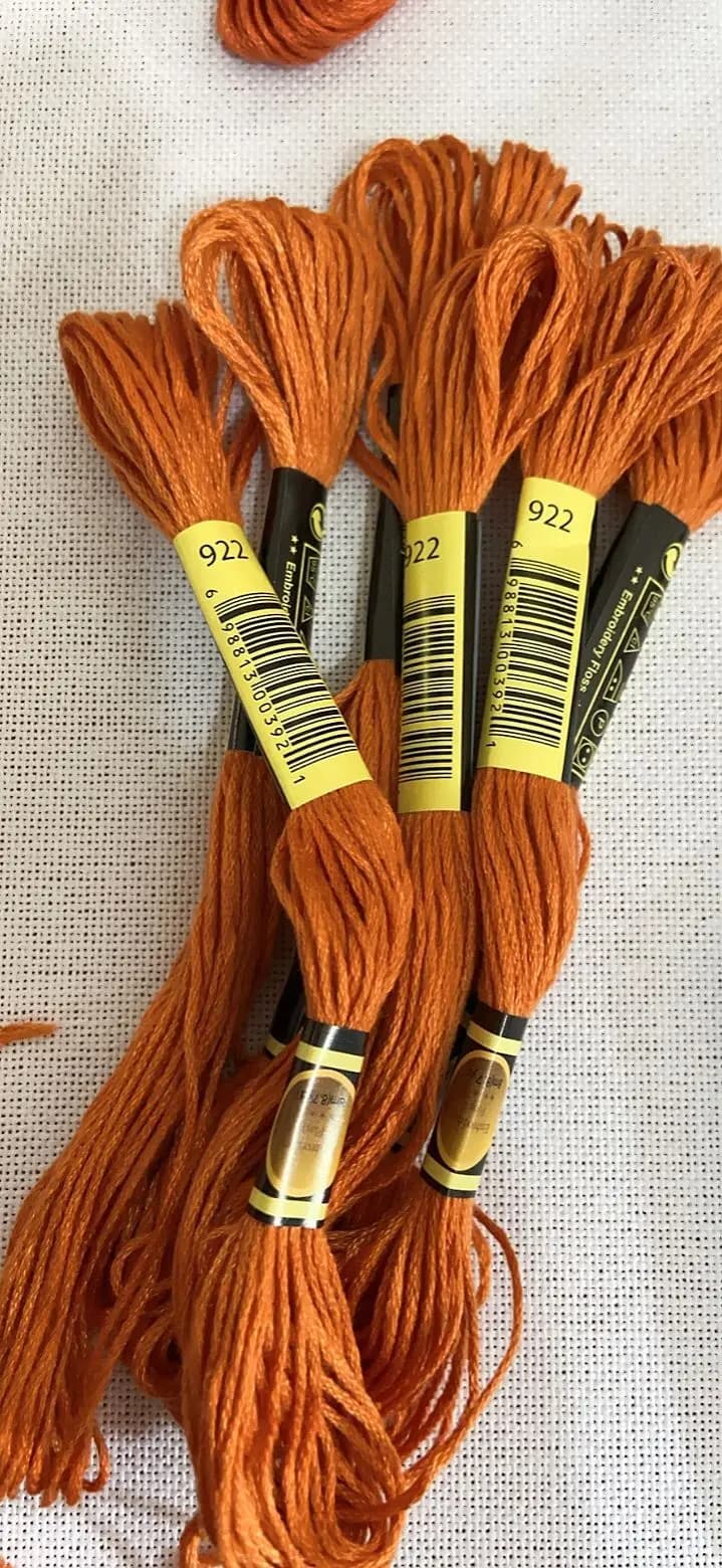 10 PZ/LOL Set Punto Croce Filo Da Ricamo Filo Per Principianti FAI DA TE Nessuna Ripetizione Arcobaleno DMC CODICE 922