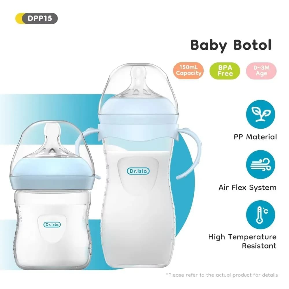 150/240/330 ml PP baby bottle with handle, milk bottle, baby food accessories, without BPA