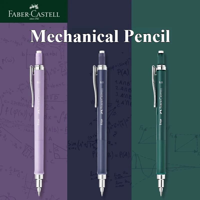 FABER-CASTELL Matita meccanica Matita da disegno automatica da 0,5 m con materiale scolastico adesivo con impugnatura morbida per la scrittura degli studenti