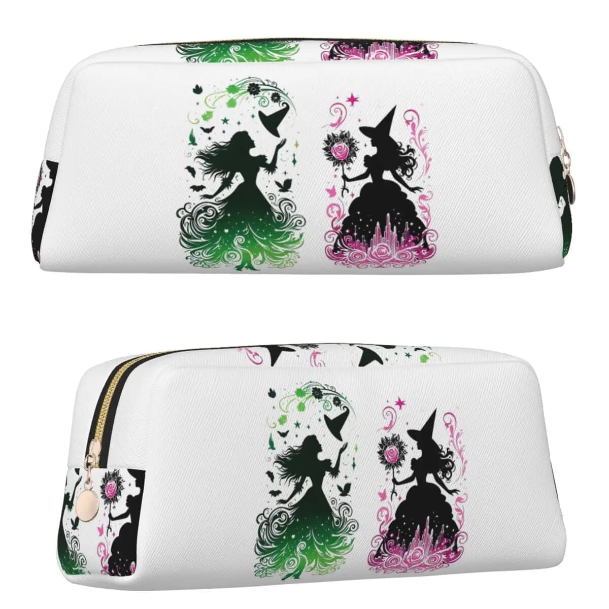 Elphaba And Glinda Wicked The Musical Pencil Cases for Student School Pen Box Pencil Bag Pencil Pouch Storage Stationery Supplie