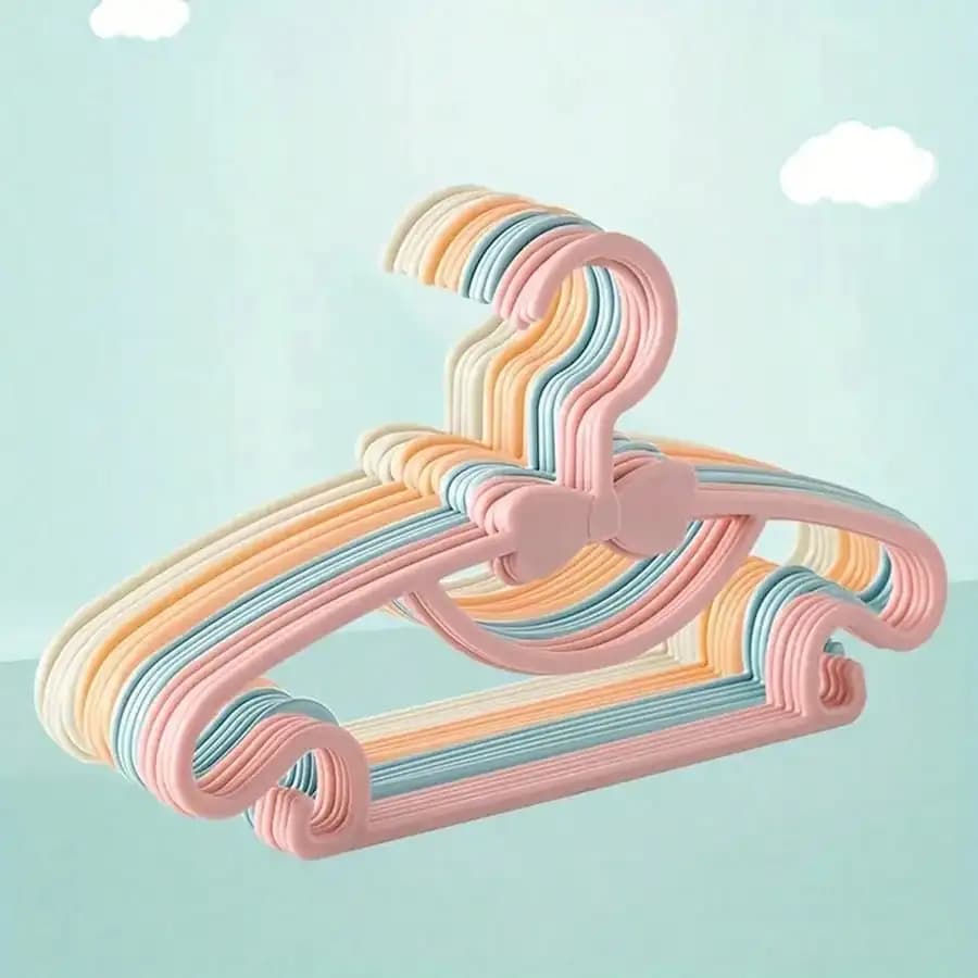20/10 Pezzi Appendiabiti Multifunzione per Bambini, Piccoli Ganci Antiscivolo per Neonati, Porta Abiti per Uso Domestico, Tema San Valentino