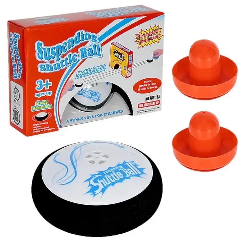 Giochi da tavolo Air Hockey Hover Ball Mini giocattoli da tavolo da hockey galleggianti elettrici con 2 pulsanti rossi Air Hockey per bambini adulti