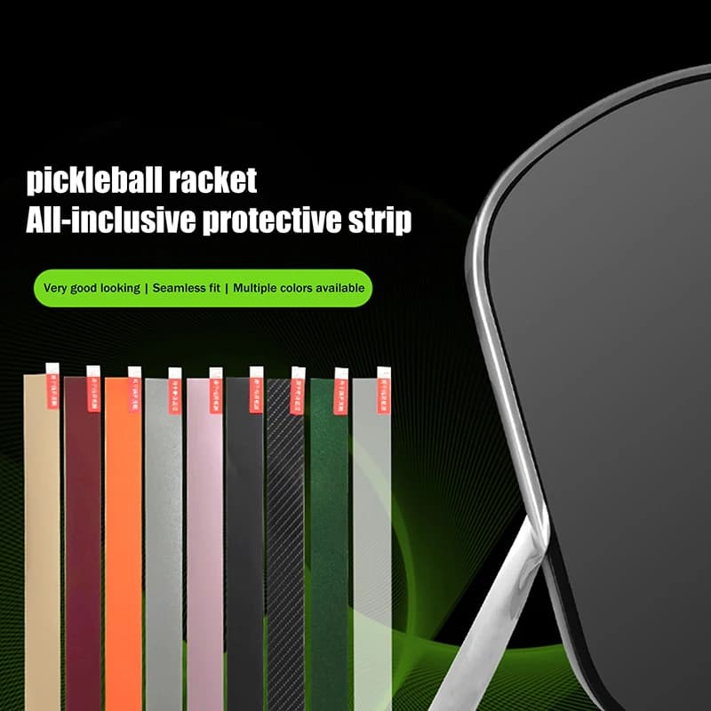Nastro Protettivo per Bordi Racchetta da Pickleball Inciso al Laser, Adesivo Flessibile per Protezione Testa Racchetta Curva