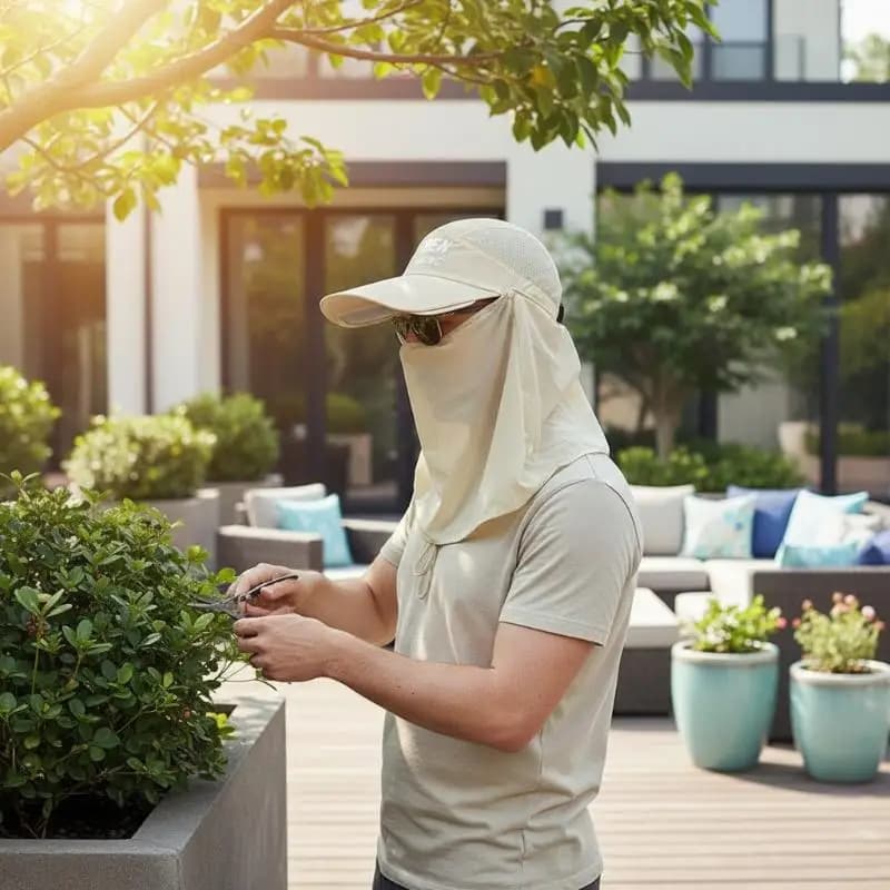 Cappello Protettivo da Donna per Protezione Solare, Traspirante, Anti-UV, in Seta Ghiacciata, Antipolvere, per Sport Estivi all'Aperto