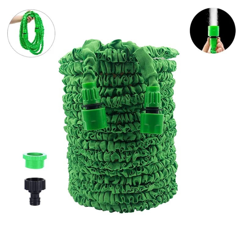 Tubo flessibile da giardino Tubo flessibile per lavaggio auto ad alta pressione Giardino domestico Strumenti per irrigazione quotidiana Tubi per acqua magici espandibili 25FT-200FT