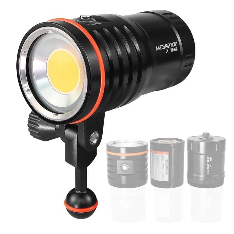ARCHON DM60 Luce video per immersione COB LED Torcia subacquea professionale 12000 Lumen Torcia super luminosa per fotografia subacquea
