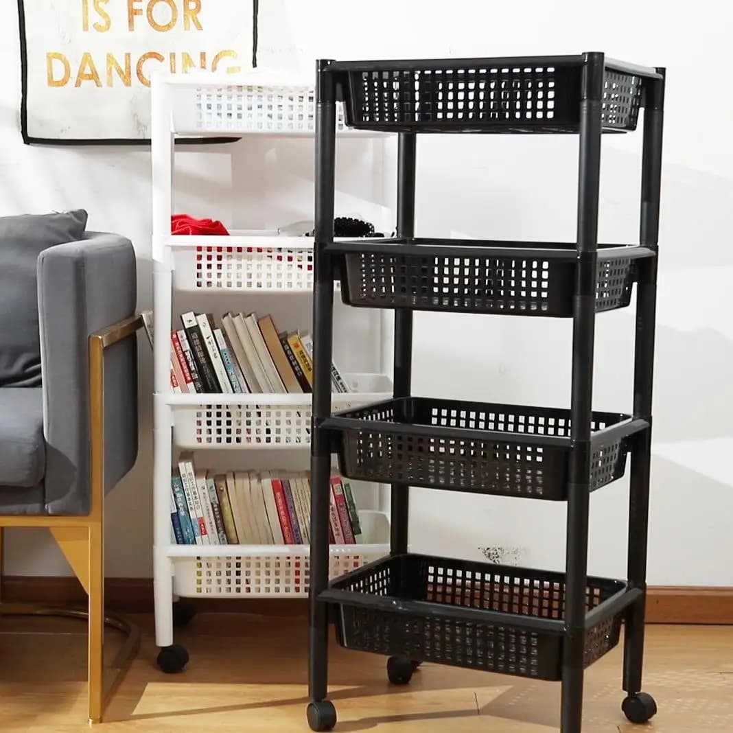 Scaffale portaoggetti da cucina per microonde con ruote, organizer per verdure e spezie, scaffale per organizzazione domestica, scaffale portaoggetti da scrivania per utensili