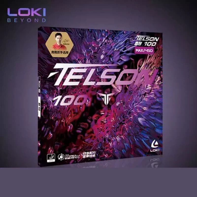 LOKI TELSON 100 ping pong pad with non sticky dots, for fast attack and loop, thick sponge.