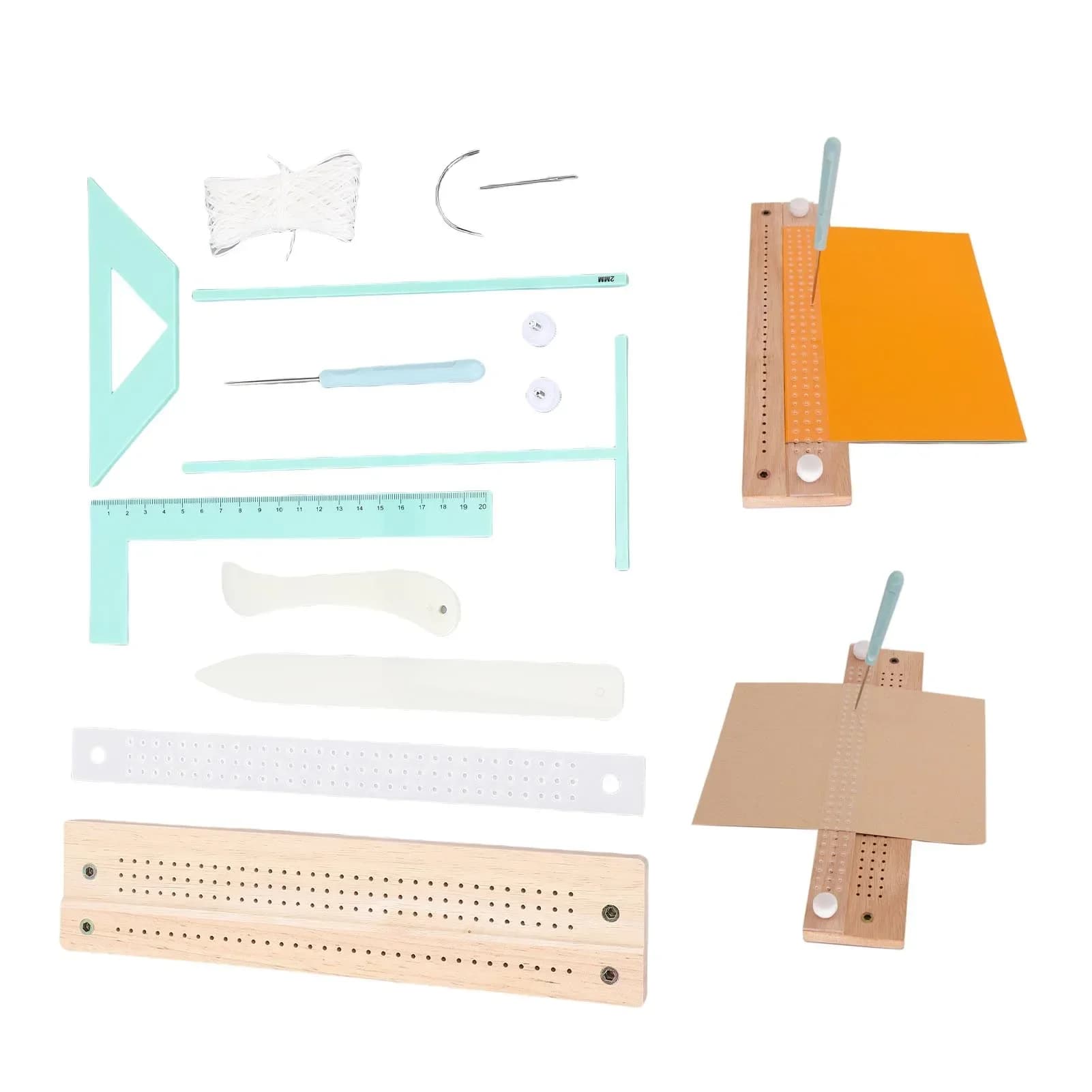 Bookbinding Supplies Kit Multifunctional Portable Bookbinding Scrapbooking Tool Set For Diary Mini Album