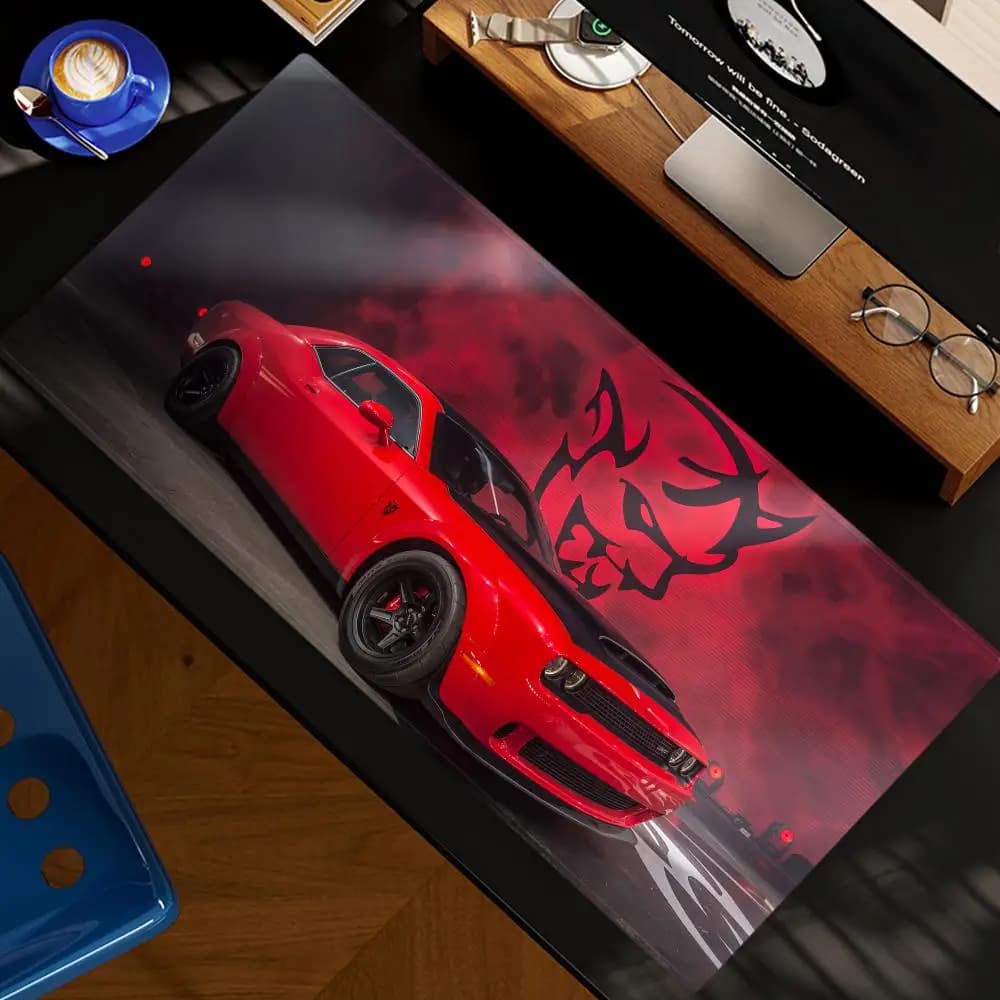 D-DodgeS Car Cool Mouse Pad XXL Computer Accessories Large Keyboard Laptop Table Pad The New Product Gamer Gaming