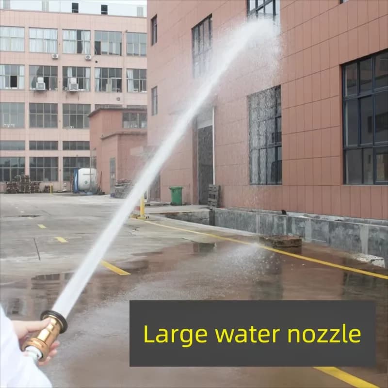 Brass Fire Hose Nozzle 1" 1.5" 2" Female Thread Adjustable Fog Spray Nozzle High Pressure Firefighting Outdoor Garden Cleaning